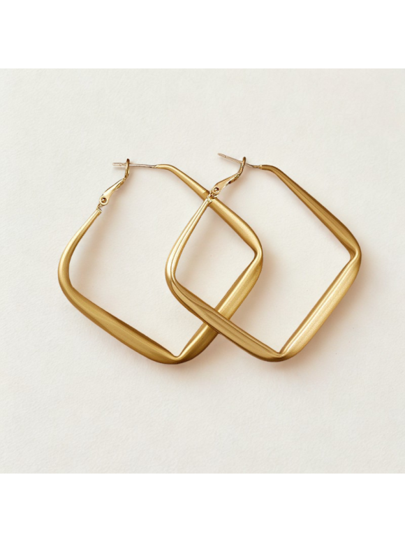 Boucles Créoles Carrées