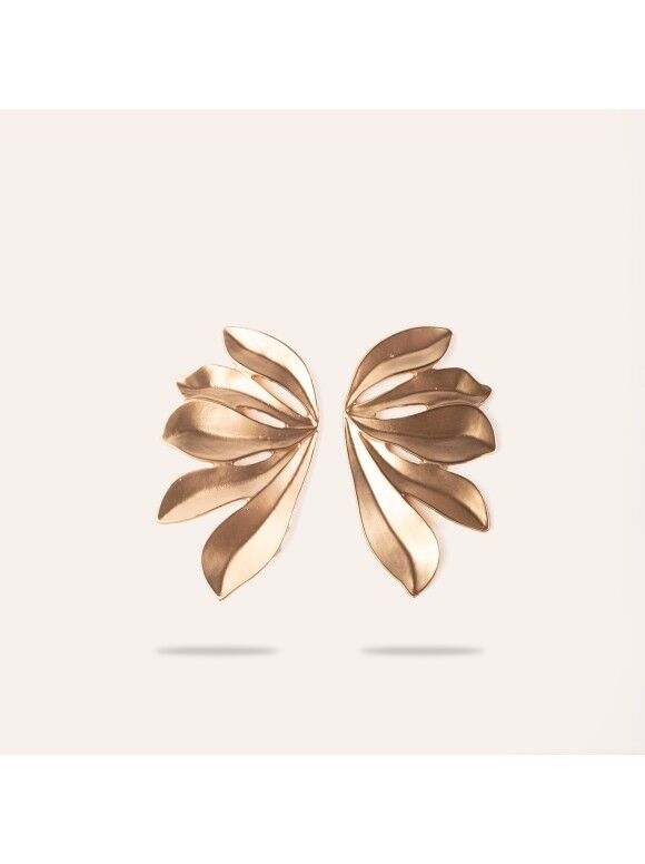 Boucle D'oreille Graphique Feuillage  