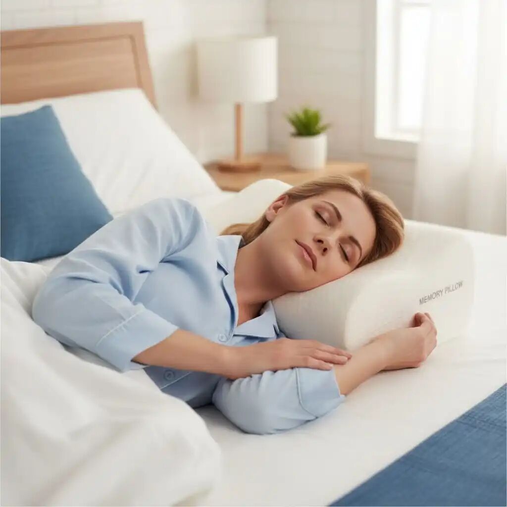 Oreiller - Médical - Qualité Supérieure - Ergonomique - Soutien Cervical - Confort Medium