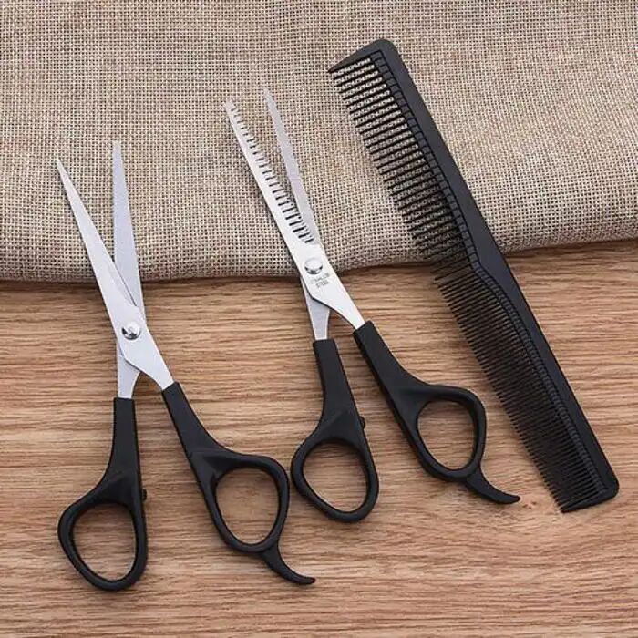 3 Pièces, Pour Couper Les Cheveux, Peigne Amincissant, Accessoires De Salon De Coiffure