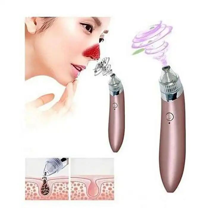 Aspirateur Visage - Anti-points Noirs - Minéral - 1 Appareil - Différentes Têtes - Adulte