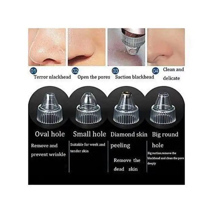 Aspirateur Visage - Anti-points Noirs - Minéral - 1 Appareil - Différentes Têtes - Adulte thumbnail 3
