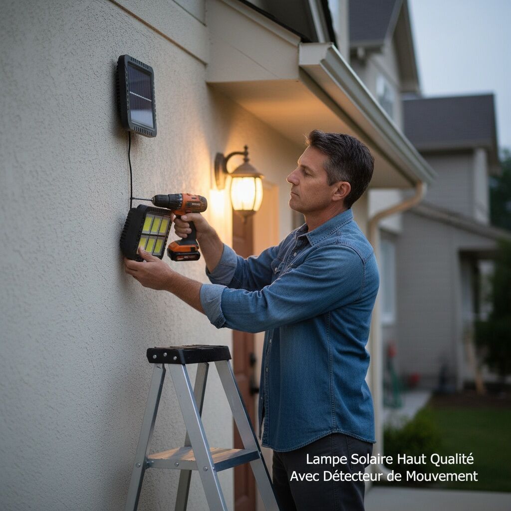 Lampe Solaire Haut Qualite Avec Détecteur De Mouvement Solar Lamp thumbnail 4