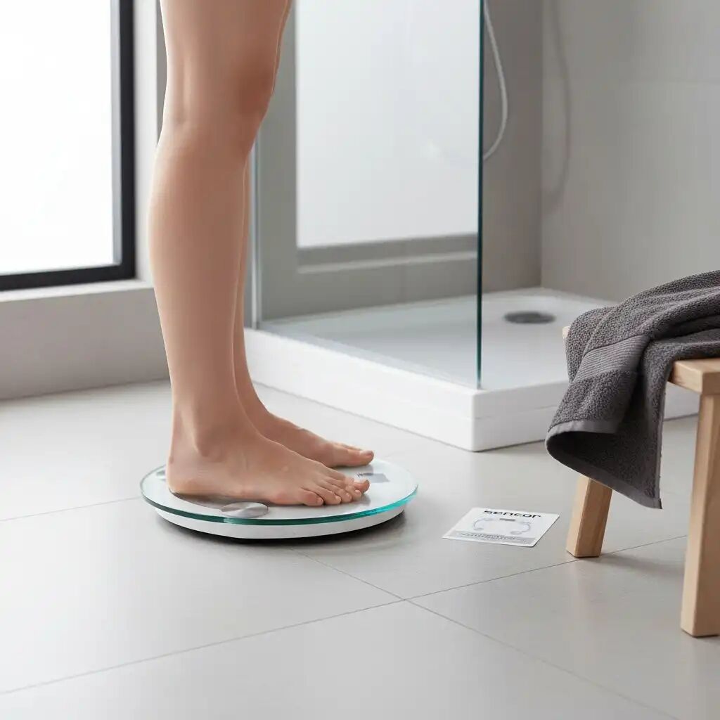 Sencor Pèse Personnes Ultra Slim. Garantie 2 Ans. Gris
