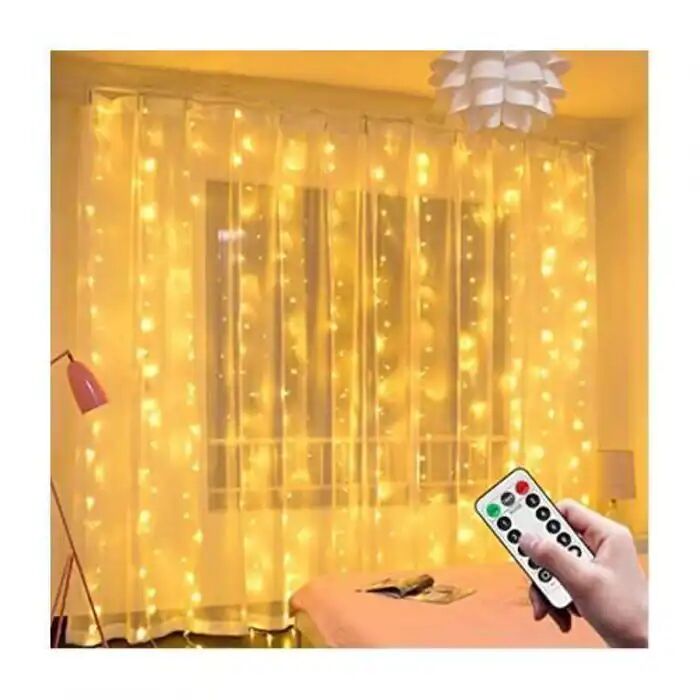 Rideau Lumineux Led Avec Télécommande Et 8 Modes, Usb, 3mx10 Pour La Chambre thumbnail 3