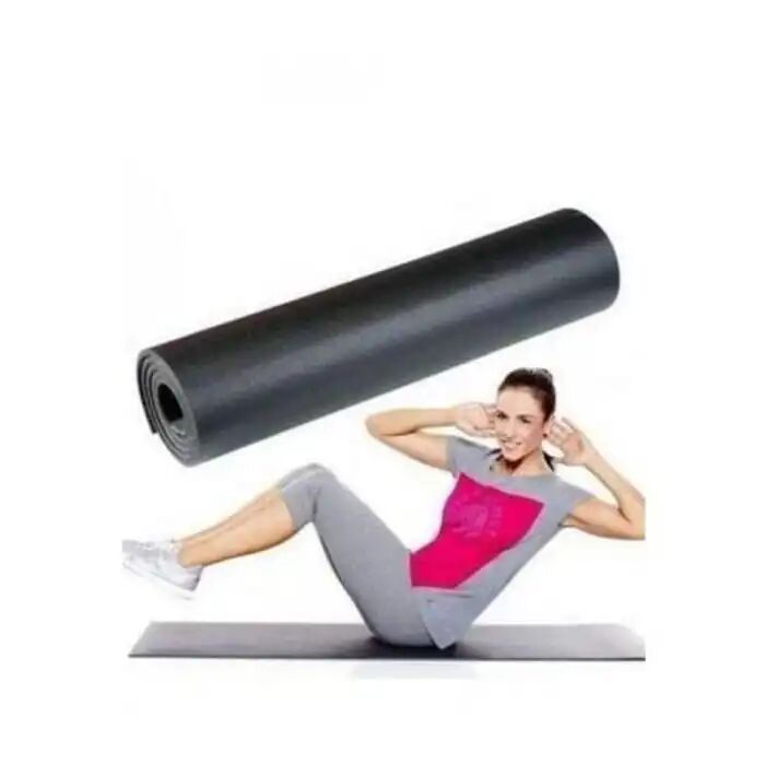Tapis De Sport Sol Yoga Noir 113cmx50cm