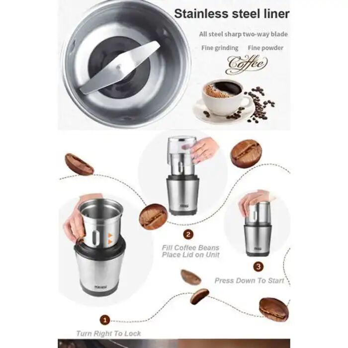 Moulin Électrique Pro À Café Et Épices