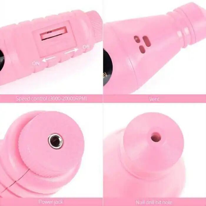 Ensemble De Perceuse Électrique - Non Spécifié - 20000 Tr/min - Usb - 6 Embouts - Portable