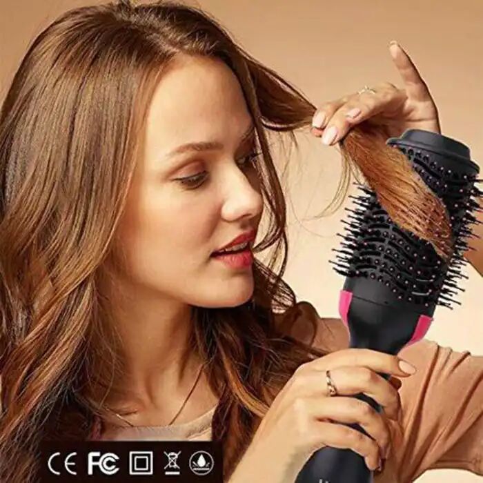 Sèche-cheveux - One Step - Multifonctions - 2 Réglages De Chaleur - Technologie Ionique - Multicolor