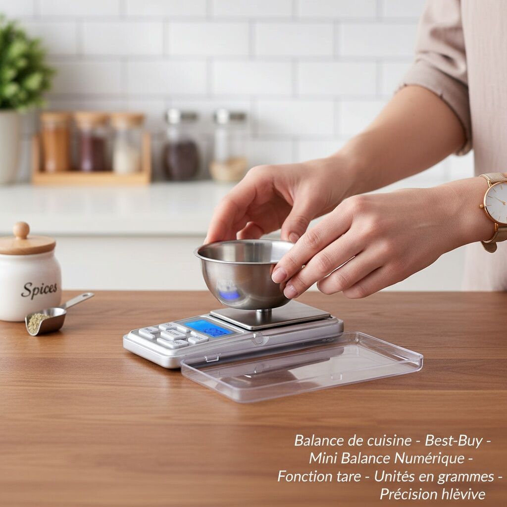 Balance De Cuisine - Best-buy - Mini Balance Numérique - Fonction Tare - Unités En Grammes - Précision Élevée thumbnail 4