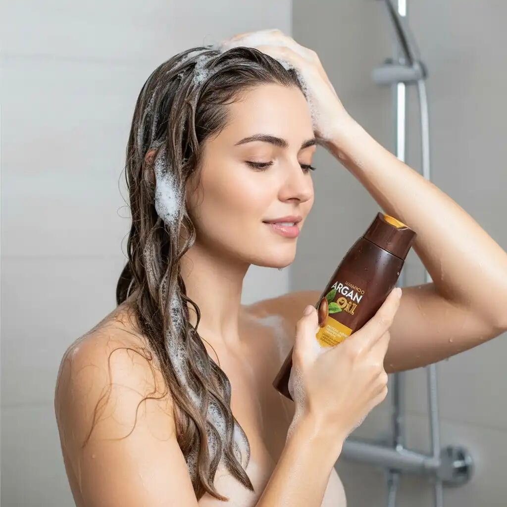Shampoing - Deliplus - Argan Oil - Kératine - Jojoba - 400 Ml