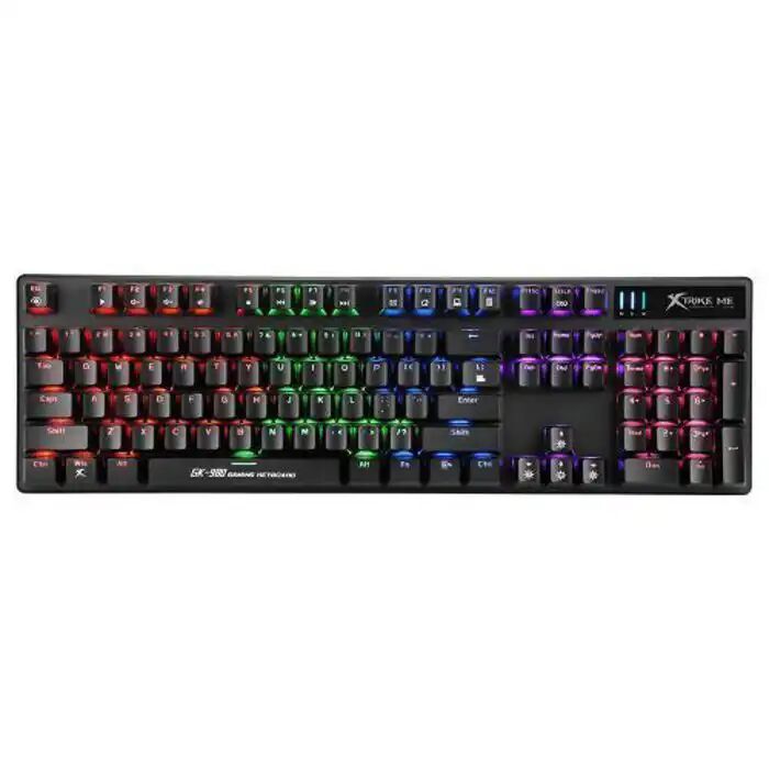 Clavier Mécanique - Xtrike - Gk-980 Rainbow - Rétroéclairage Rgb - Anti-ghosting - 29 Touches