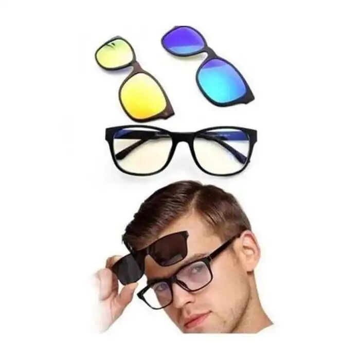 Lunettes - 3 En 1 - Interchangeables - Anti-éblouissement - Protection Uv 100% thumbnail 4