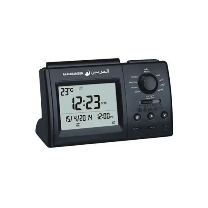 Horloge - Adan - Alarme - Direction Qibla - Lcd Rétro-éclairé