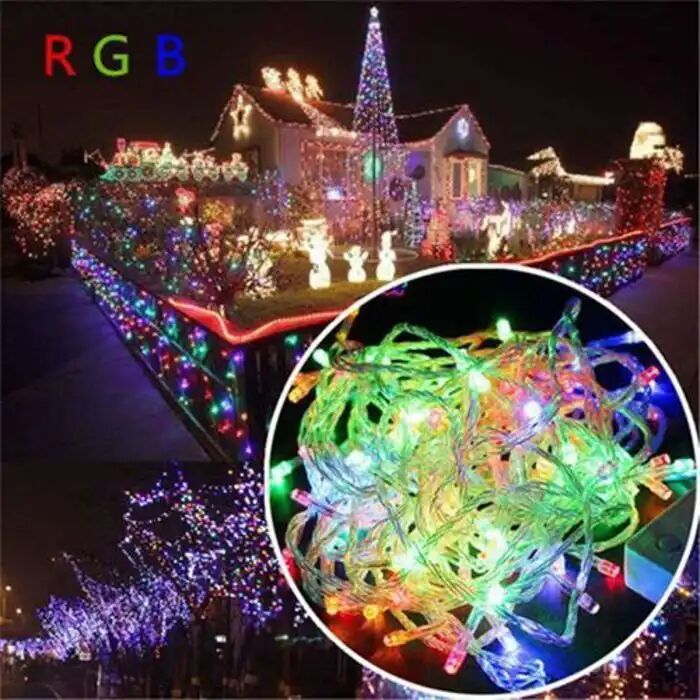 Kit 100 Led Noël - Guirlande De Fête Lumineuse Décoratif - Fil Multifonction De 10 M thumbnail 3