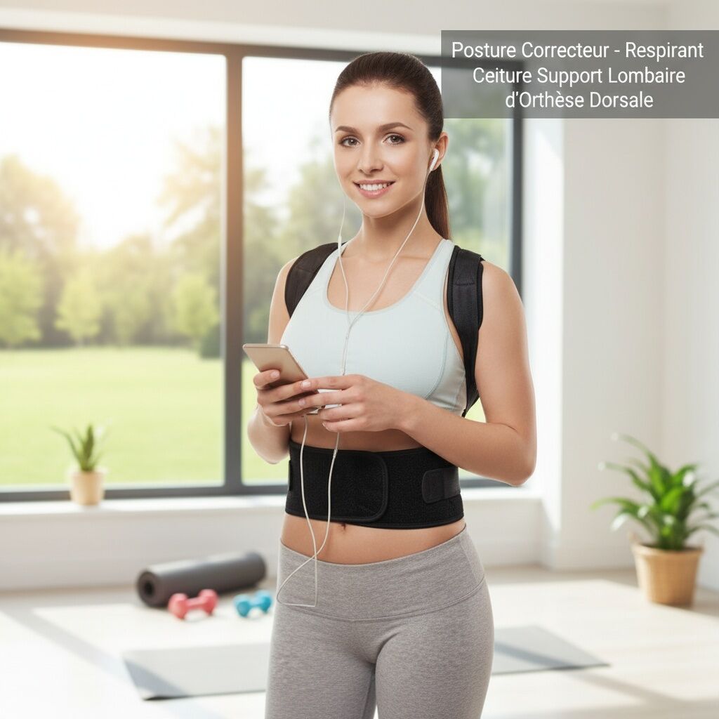 Posture Correcteur - Respirant Ceinture Support Lombaire Dorthèse Dorsale