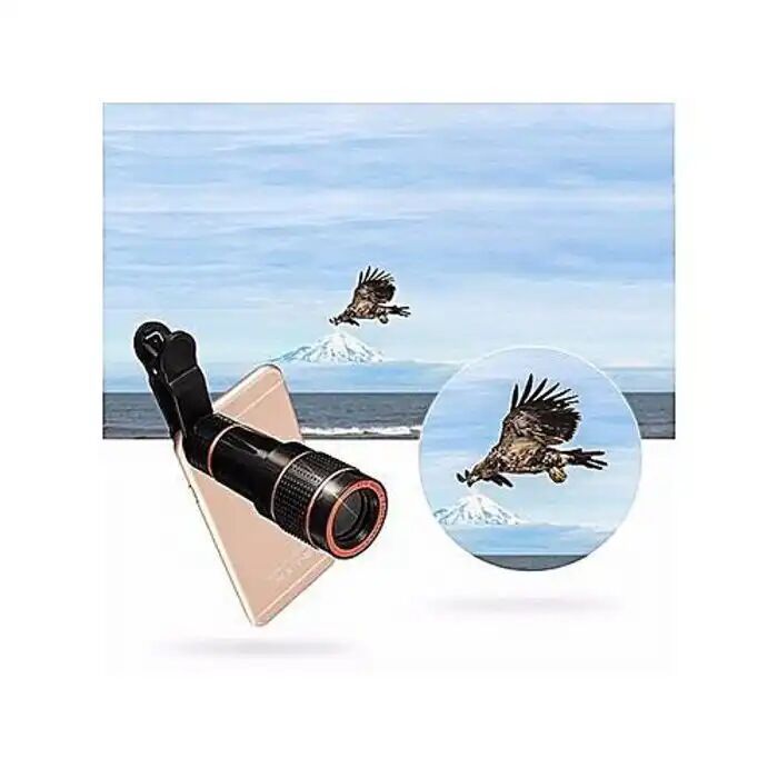 Objectif D'appareil Photo Pour Portable - Attic Salt - 12x Zoom - Compatible Android – Monoculaire thumbnail 1