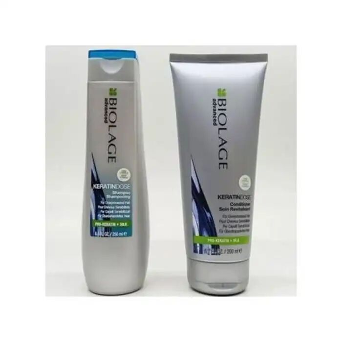 Kit Soin Cheveux Keratin Dose - Shampoing 250ml - Masque 200ml - Réparateur