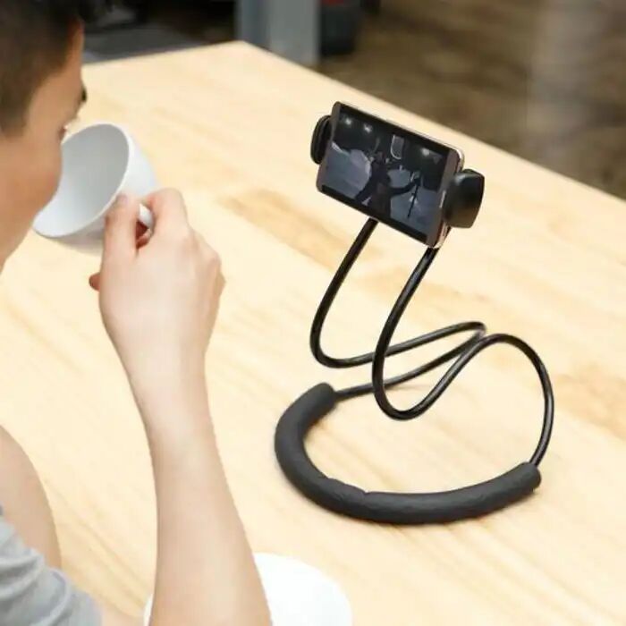 Support De Téléphone Tour De Cou Flexible – Lazy Holder Universel Pour Iphone Et Samsung