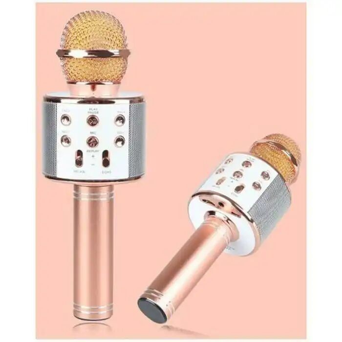 Microphone Karaoké - Magique - 4 En 1 - Bluetooth - Réduction Du Bruit - Multi-couleurs thumbnail 1