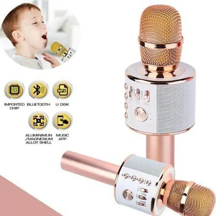 Microphone Karaoké - Magique - 4 En 1 - Bluetooth - Réduction Du Bruit - Multi-couleurs thumbnail 4