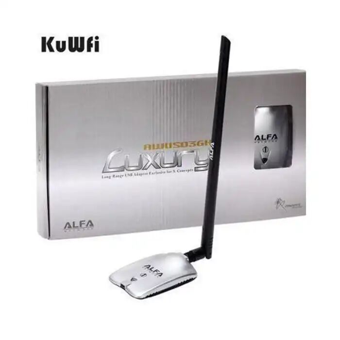 Adaptateur Wifi Awus036h – 1000 Mw – Antennes 5/9 Dbi – Accessoires Inclus