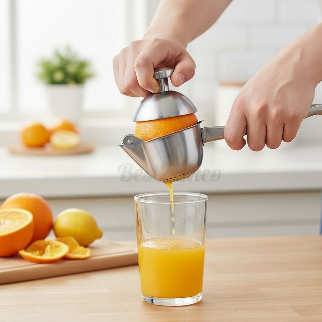 Presse-agrumes Manuel En Alliage D’aluminium Orange Citron Professionnel thumbnail 3