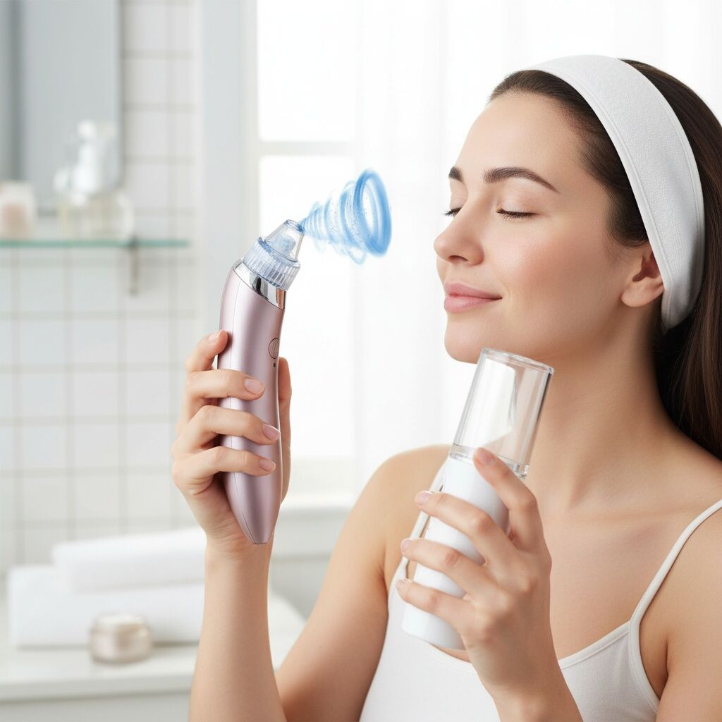 Pack Aspirateur Points Noirs + Appareil Vapeur Spa Pour Soin De Visage - Multi-couleur thumbnail 4