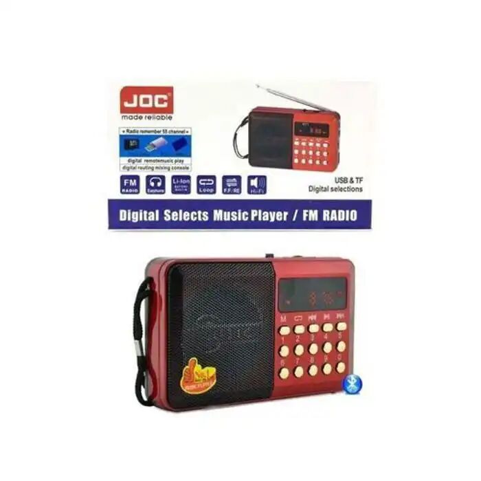 Mini Radio Portable - Joc - H011ur - Fm - Usb - Micro-sd - Lecteur Mp3 Intégré