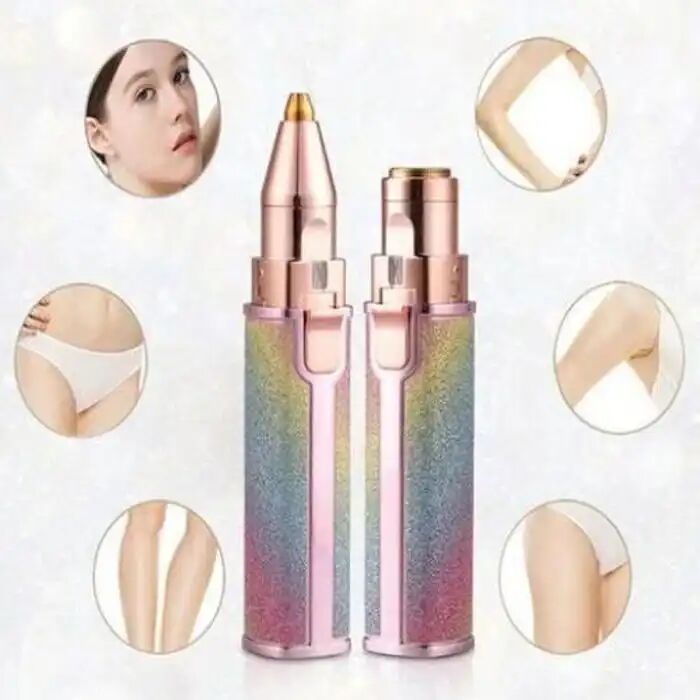 Tondeuse À Sourcils Électrique Épilateur Corps Visage Pour Femme 2 En 1 thumbnail 1