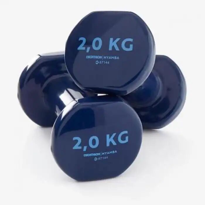 Haltères 4 Kg 2x2 Kg Polyvalentes Prise En Main Ergonomique