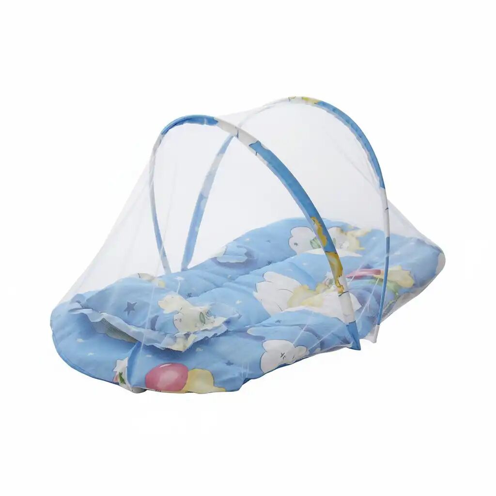 Lit De Bébé En Coton Portable - Berceau, Lit Avec Moustiquaire/ Protégez Votre Enfant Des Moustiques thumbnail 1