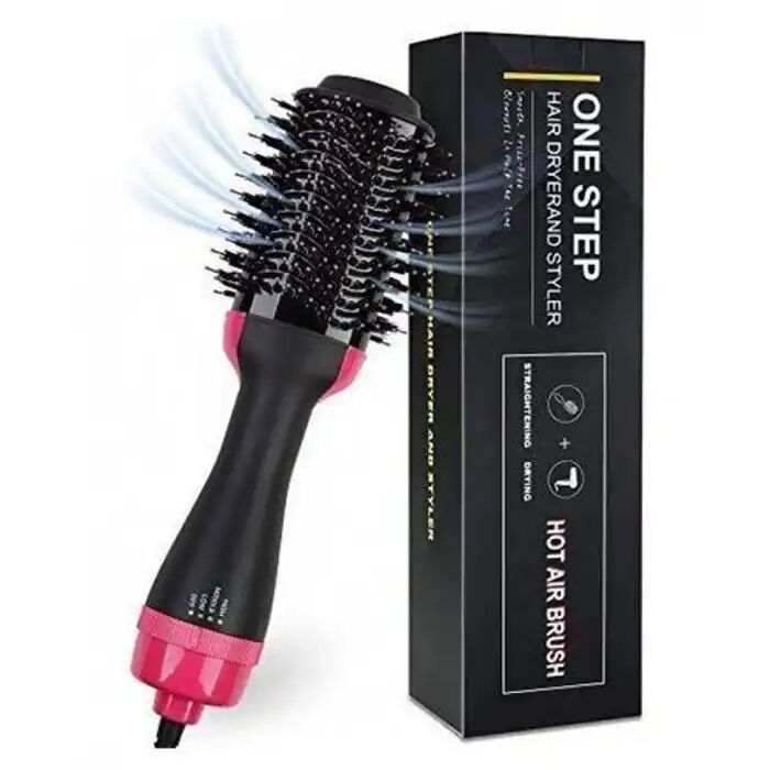 Brosse Soufflante 3-en-1 Sèche Lisse Coiffe Réglages Chaleur Vitesse