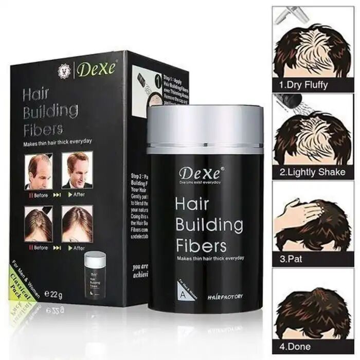 Fibres De Renforcement Des Cheveux - Poudre De Couleur  pour Volume Instantané 
