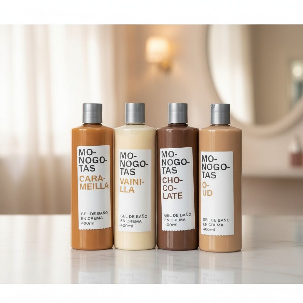 Pack De 4 Gels Douche Chocolat + Vanille + Caramel + Oud
