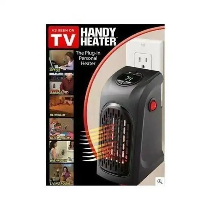 Chauffage Électrique Portable - Handy - Mini Poêle - Céramique - 400w - Programmable 12h thumbnail 2