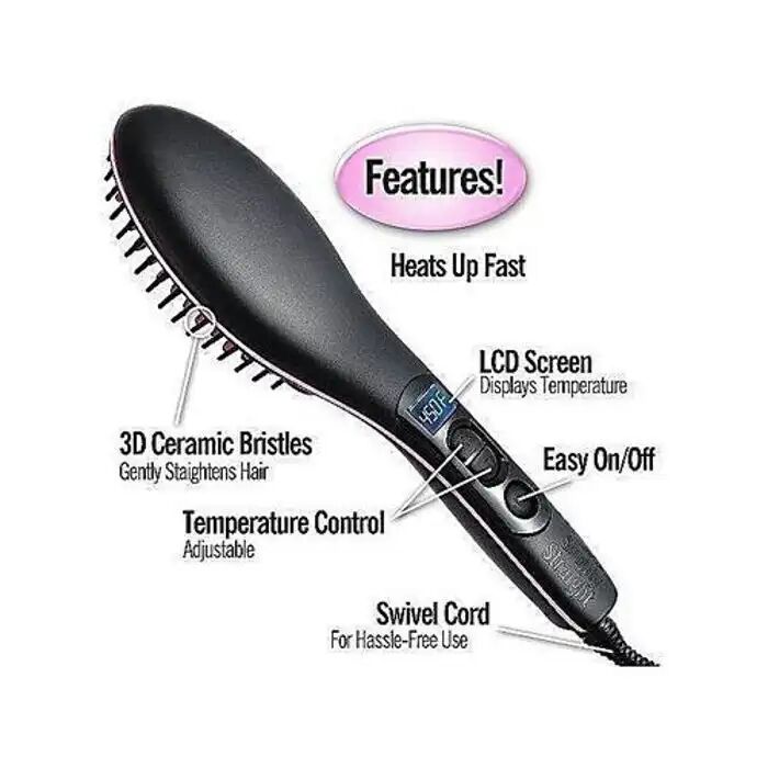 Brosse lissante Simply Straight en céramique – Ergonomique