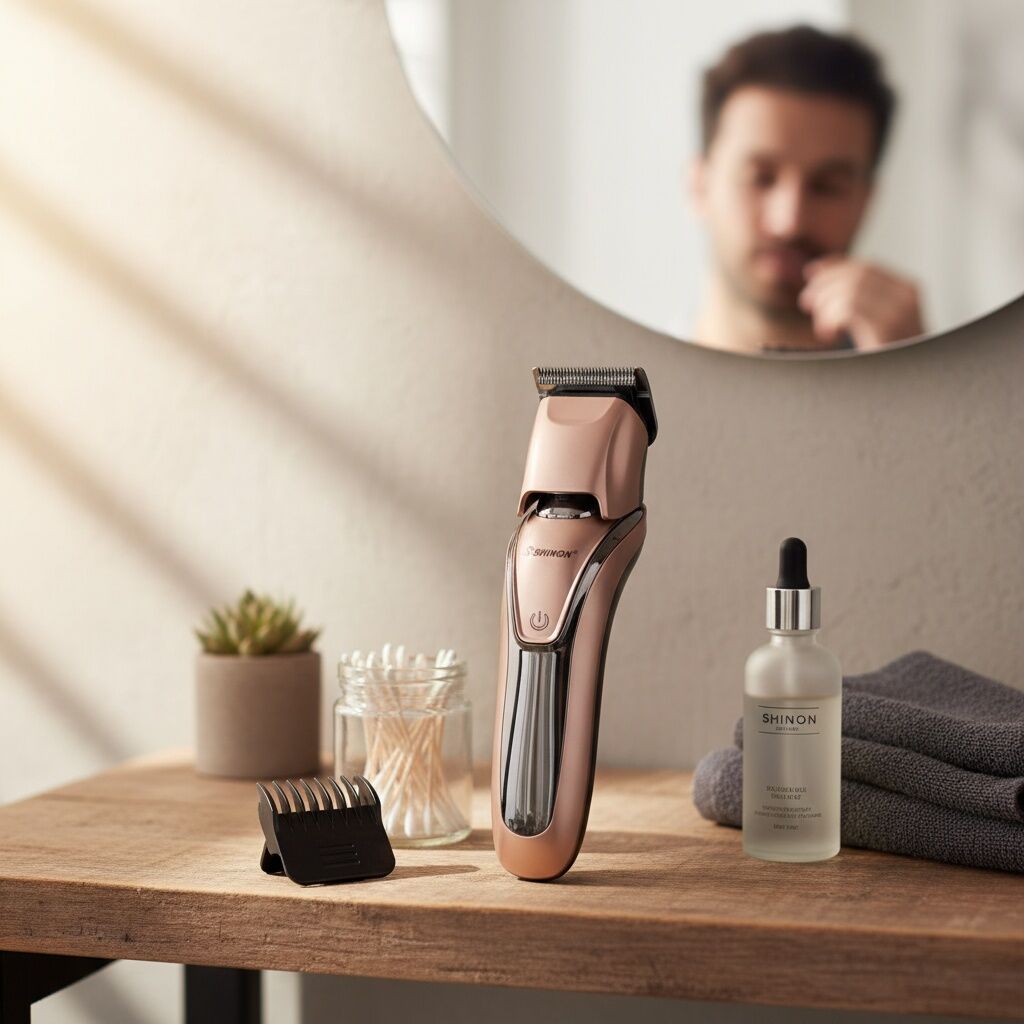 Tondeuse 3-en-1 Rechargeable Nez Et Barbe Ergonomique thumbnail 3