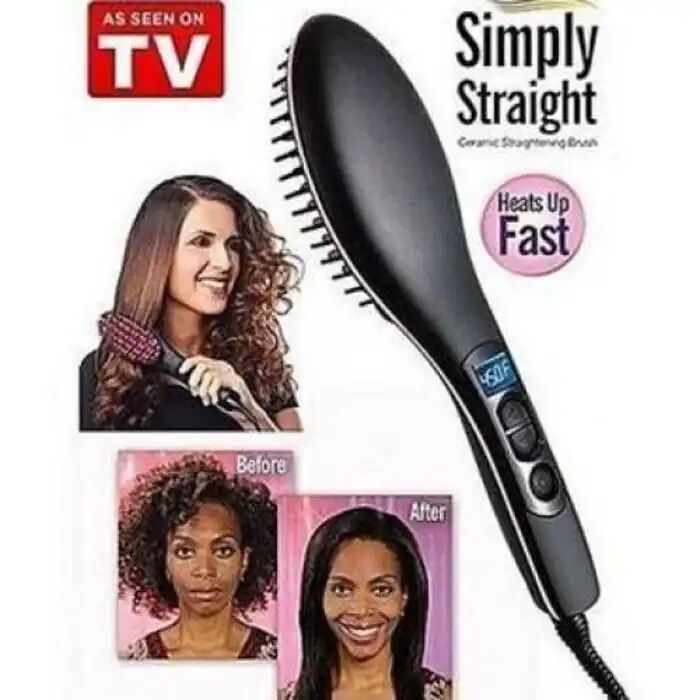 Brosse lissante Simply Straight en céramique – Ergonomique
