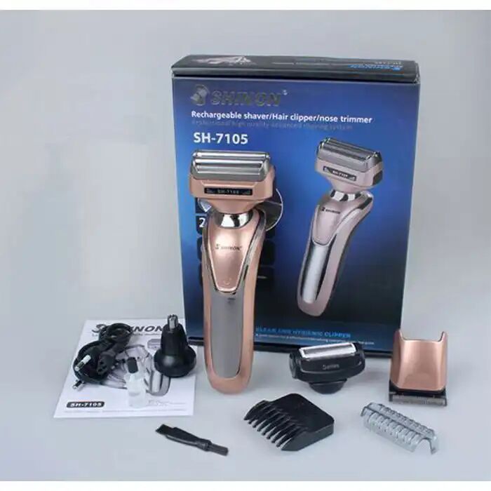 Tondeuse 4 En 1 - Shinon - Sh-7105 - Rechargeable - Têtes En Acier Inoxydable - Ergonomique thumbnail 3