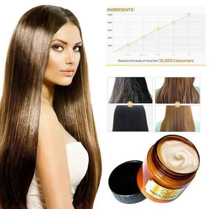 Magical Keratin Hair Treatment Mask Hair Root Repair Nourishing 