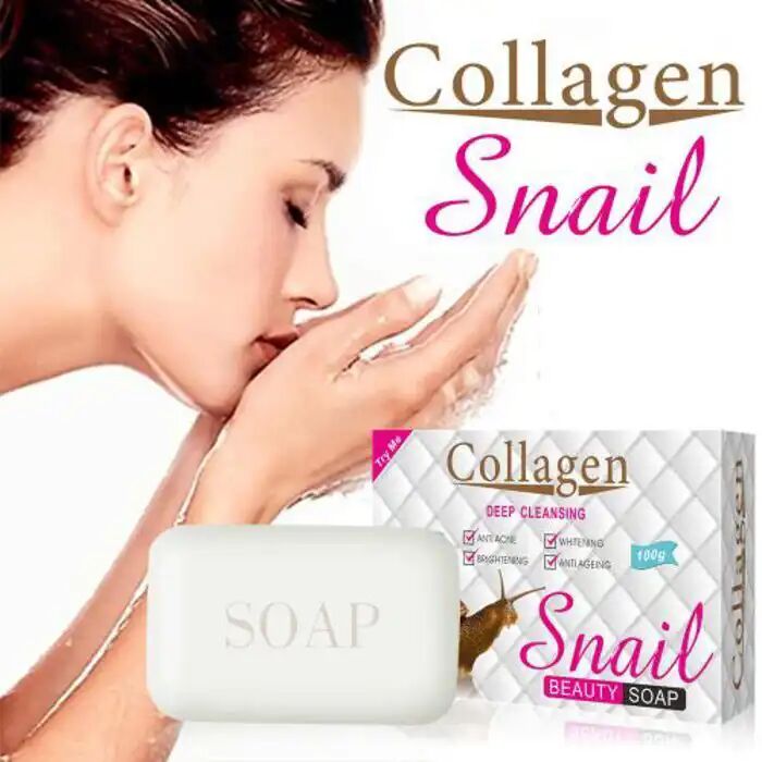 Savon Au Collagène Et Escargot - Anti-âge - Éclaircissant - Sans Parabène 