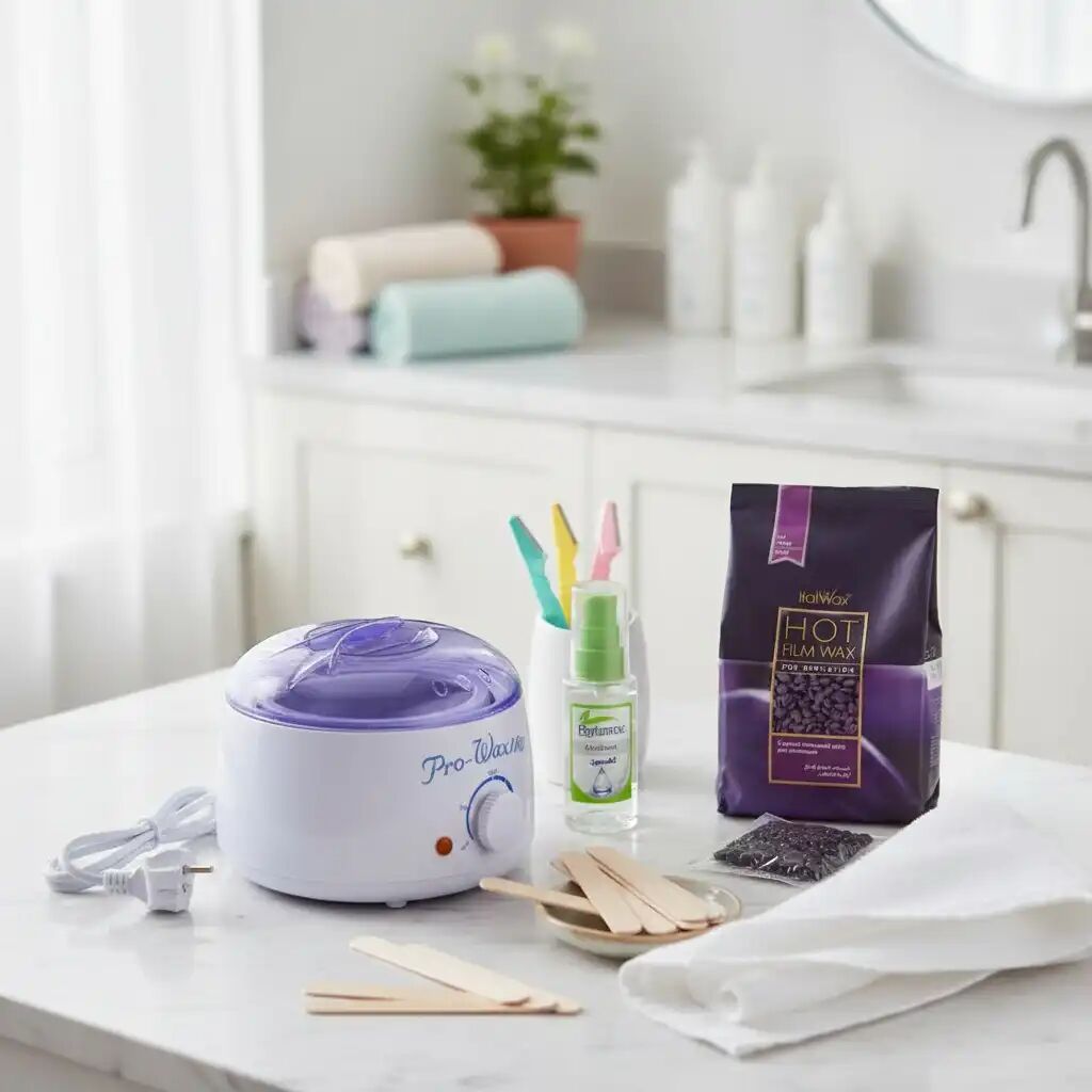 Chauffe-cire Professionnel - Pro Wax Machine - Non Gras - Inclus 1kg Cire - 20 Spatules Bois