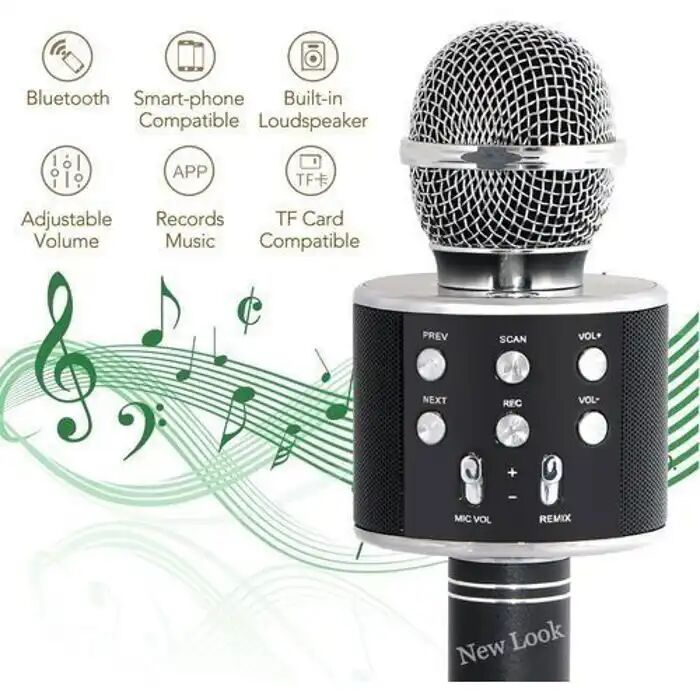 Microphone Sans Fil 4-en-1 - Bluetooth 4.1 - Compatible Android/iphone/ipad/pc thumbnail 3