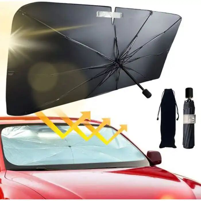 Pare-soleil Pour Pare-brise De Voiture, Pliable Et Bloquant Les Uv Et De La Chaleu