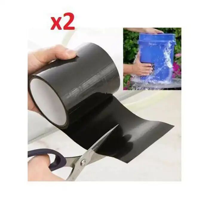 Flex Tape 2 X Ruban Isolant Étanchéité Auto-adhésif Résiste À L'eau Anti-fuite