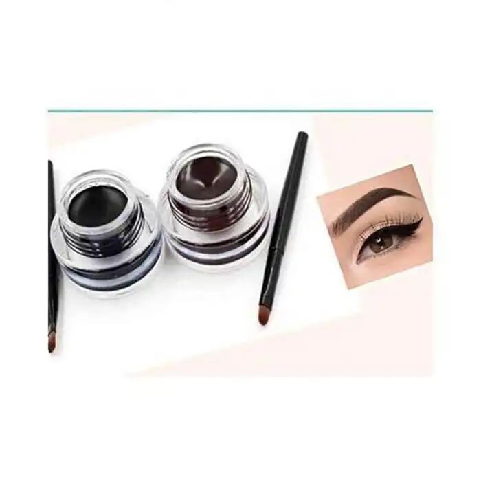 Gel Eye Liner Et Gel À Sourcils - Noir Et Marron 24 Heures thumbnail 3