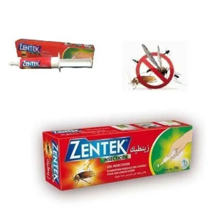 Gel Insecticide - Zentek - 20g - Efficace Contre Les Cafards - Sans Risque Pour Les Aliments - Multicolore
