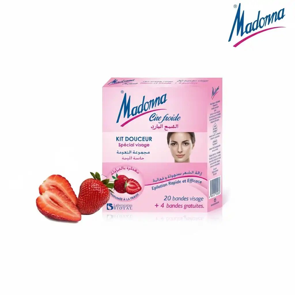 Cire Froide Kit Douceur Spécial Visage Parfum La Fraise