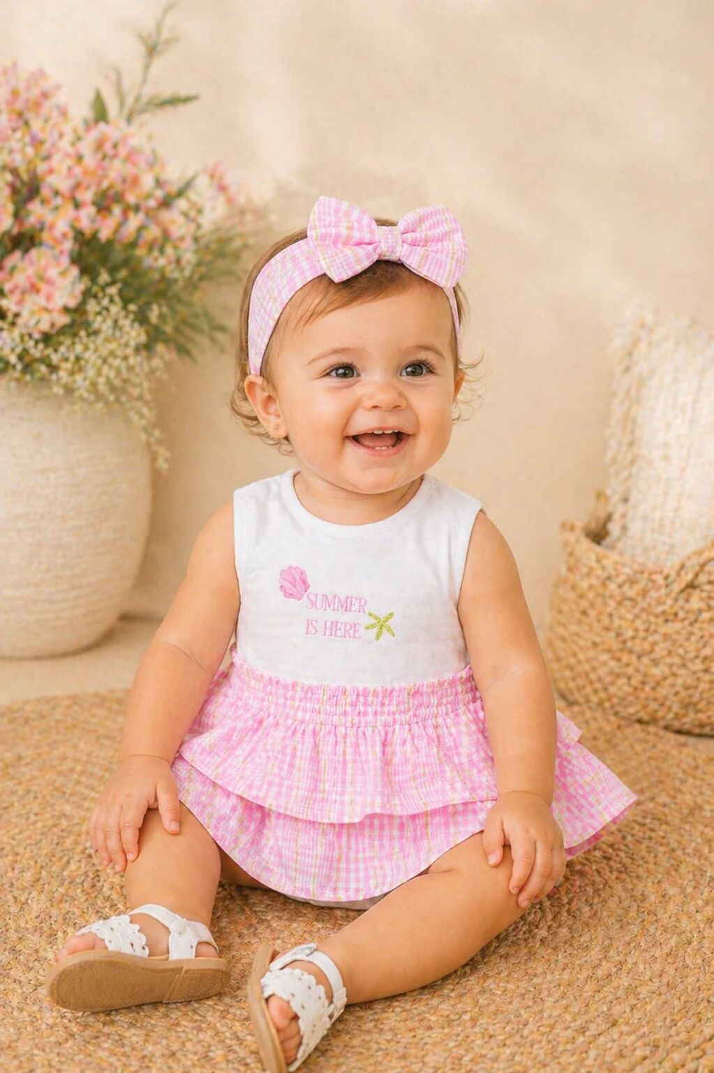 Ensemble Bébé Fille – Fraîcheur Estivale & Charme Irrésistible thumbnail 2